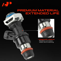 A-Premium 4-hole design close-up highlights balanced spray for smoother combustion.