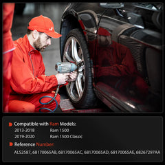 A-Premium ABS wheel speed sensor front-right for Ram 1500, precise detection.