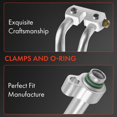 A-Premium AC hose assembly close-up illustrating complete hose pair