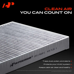 Close-up of activated carbon layer inside the filter