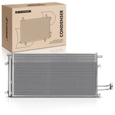 A-Premium air condenser front view with direct bolt-on compatibility for Silverado