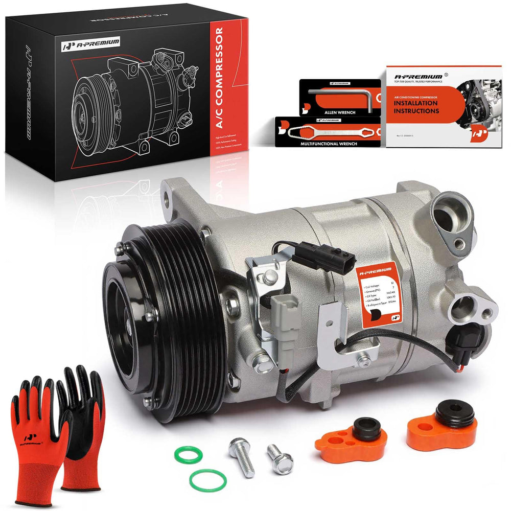A-Premium air conditioner compressor 6SBH14C front view for Nissan fitment