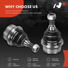 A-Premium ball joint assembly closeup shows sturdy construction.