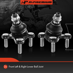 Closeup of A-Premium ball joint showing rubber bushing and steel stud.