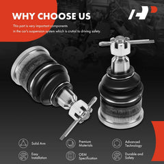 A-Premium ball joint with premium rubber bushing reduces road vibration