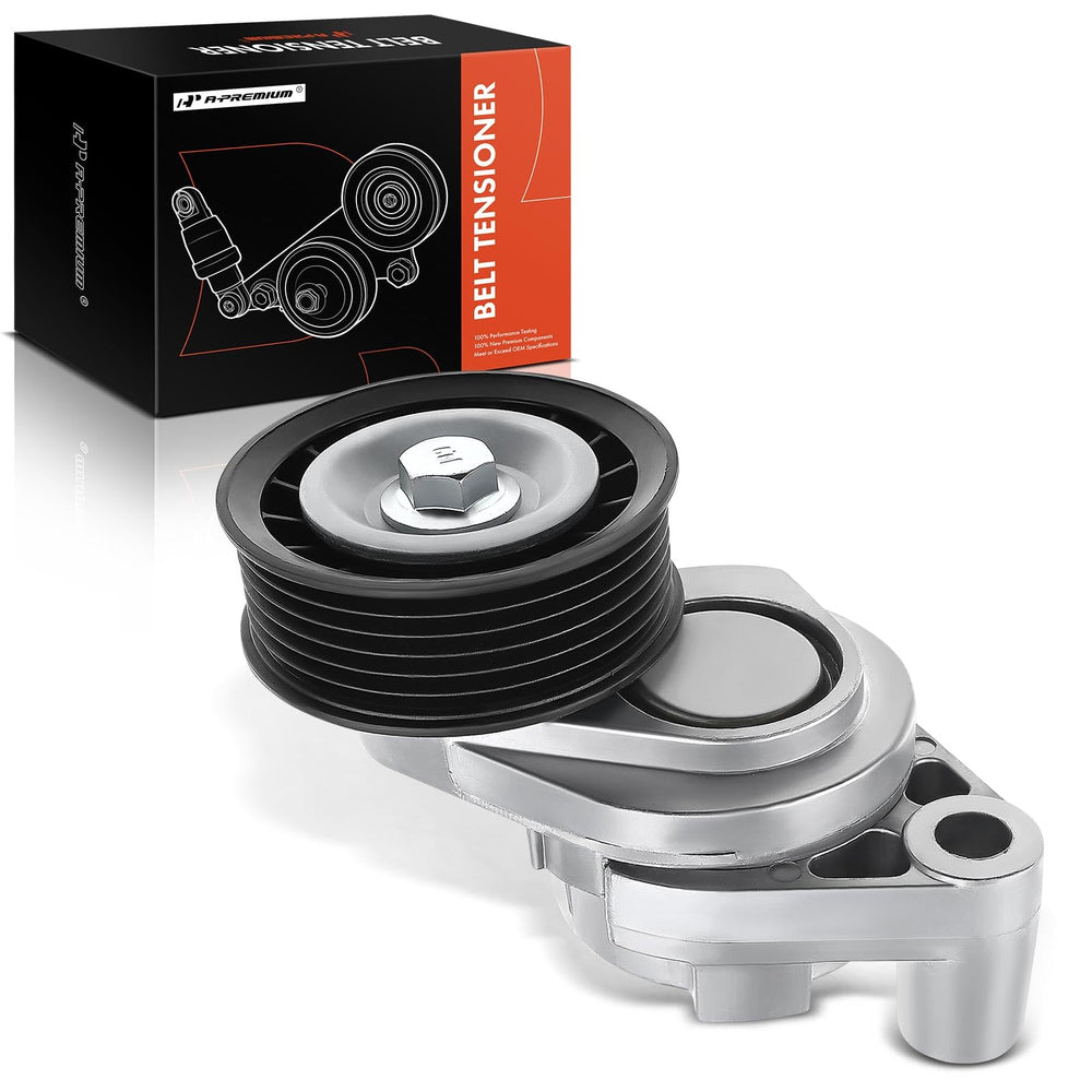 A-Premium belt tensioner assembly for Camaro 1998-2002, front view, durable fit for belt drive
