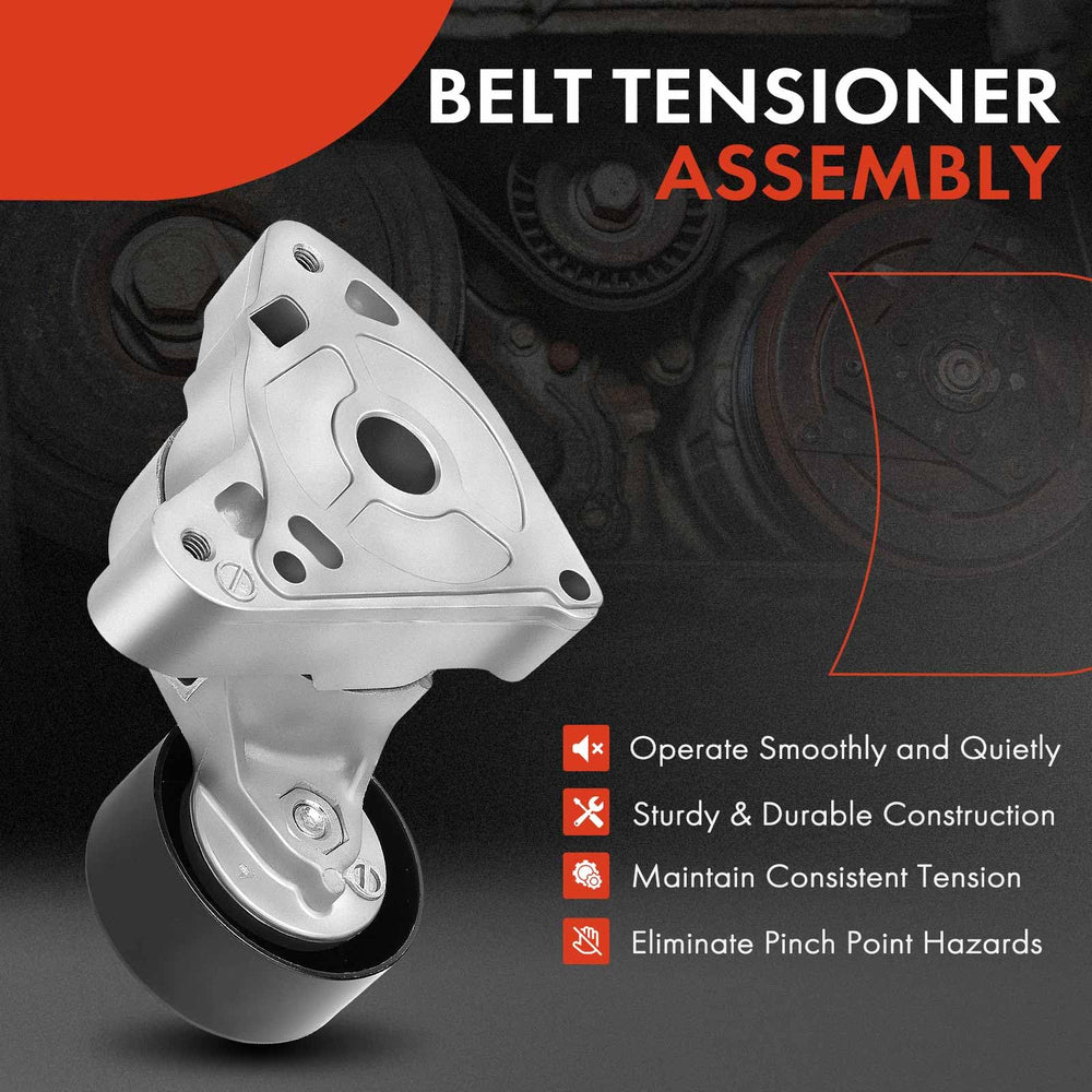 A-Premium belt tensioner assembly with pulley for Honda Civic offers quiet operation