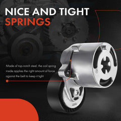A-Premium belt tensioner assembly for Subaru XV Crosstrek, compact design supports smooth belt movement.