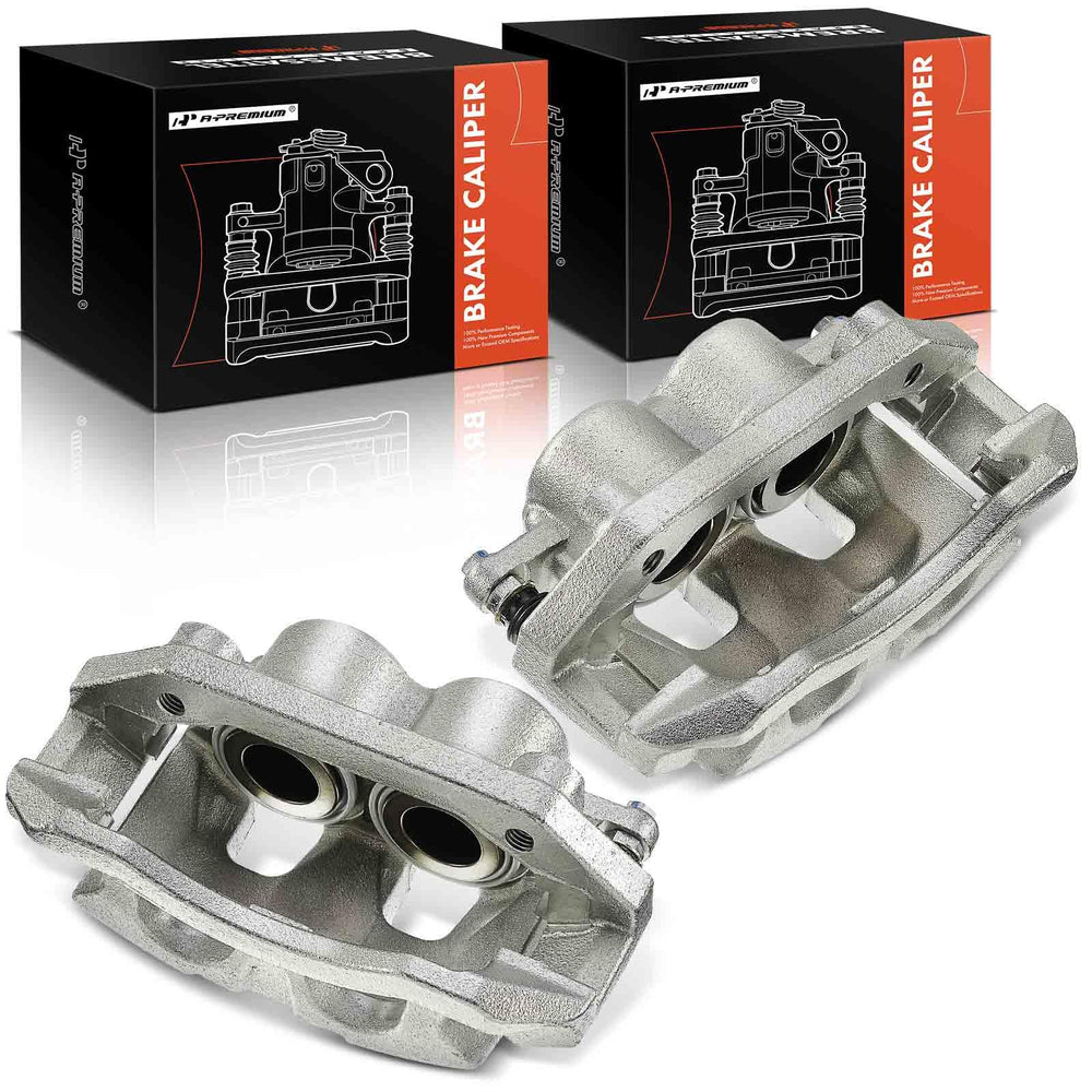 A-Premium two piston caliper design promotes balanced clamping and smooth stops.
