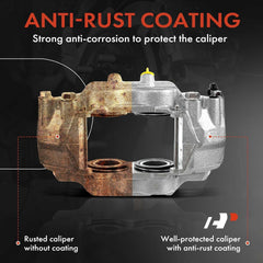 Caliper kit includes body, piston, and installation hardware