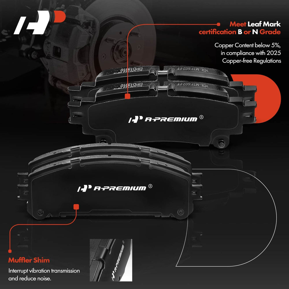 A-Premium reference numbers help confirm brake pad compatibility.
