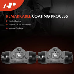 A-Premium brake wheel cylinder close-up of inlet thread size, M10 X 1.0.