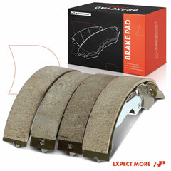 A-Premium brand-stamped brake shoes indicate authenticity and traceability.