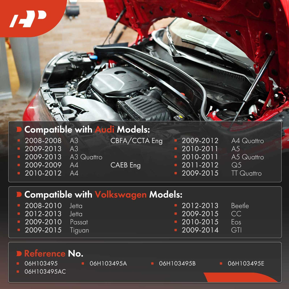 A-Premium breather hose set side view showing flexible routing for fitment.
