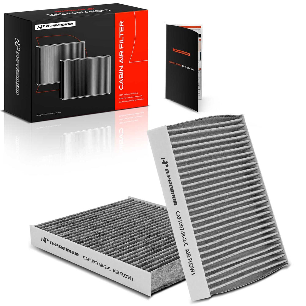 A-Premium activated-carbon cabin air filter closeup showing advanced filtration for cleaner air