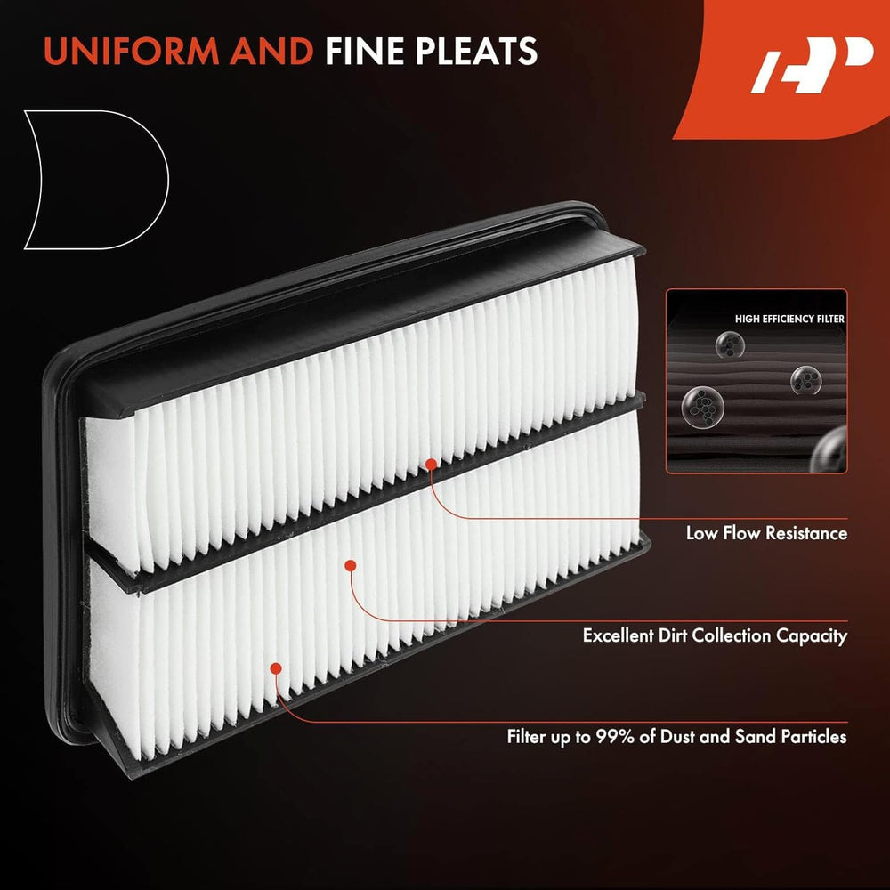 A-Premium cabin air filter carbon-media close-up highlighting activated carbon for odor control.