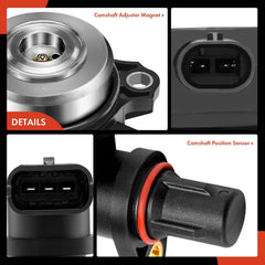 A-Premium camshaft adjuster magnet component close-up shows high-quality material.