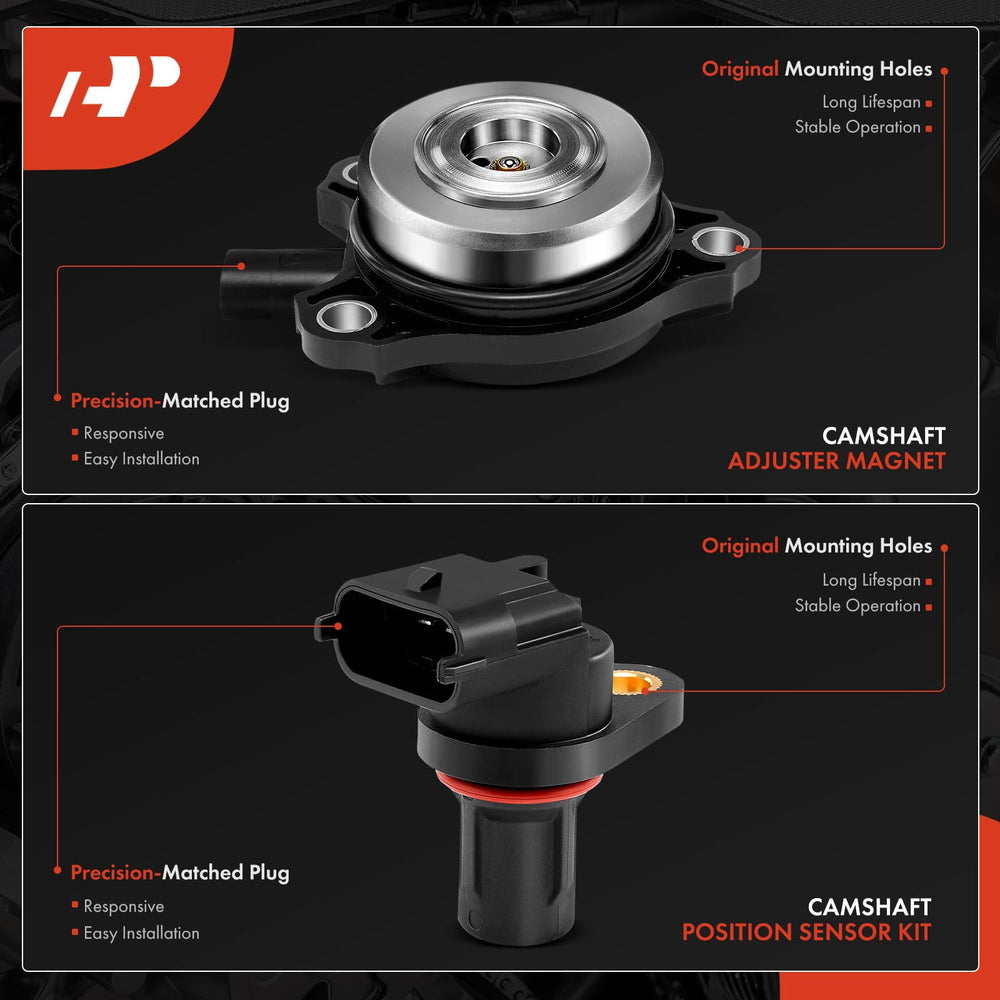 A-Premium camshaft sensor kit model reference highlights compatible part numbers.