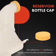 Cap included seals to prevent leaks during engine heat