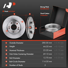 A-Premium ceramic brake pads shown with low-dust design.