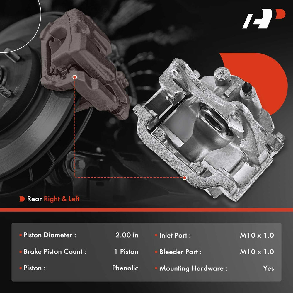 A-Premium rear-side caliper closeup shows durable finish and bracket