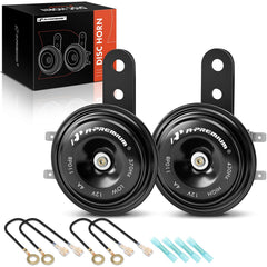 A-Premium disc horn 76mm front view with crisp dual-tone signal for safer driving