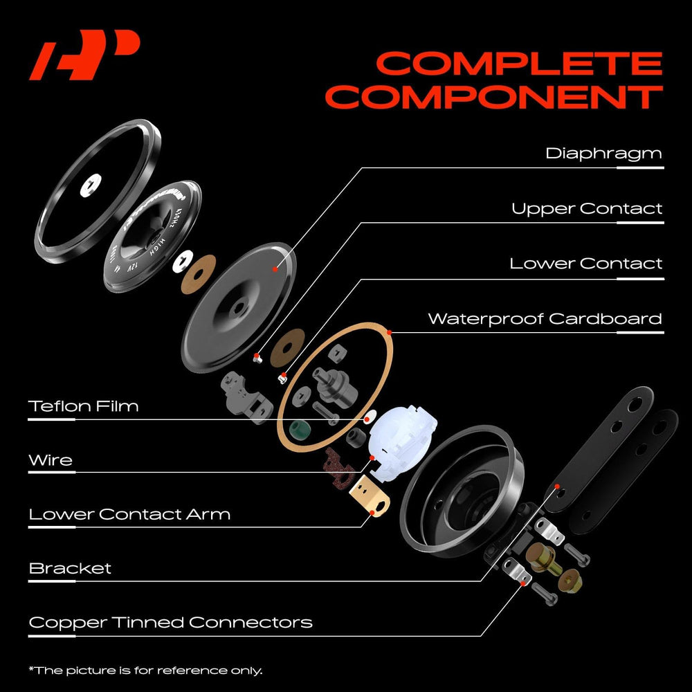 A-Premium disc horn copper plug close-up emphasizes better electrical performance.