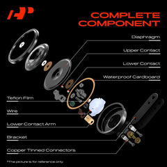 A-Premium disc horn copper plug close-up emphasizes better electrical performance.