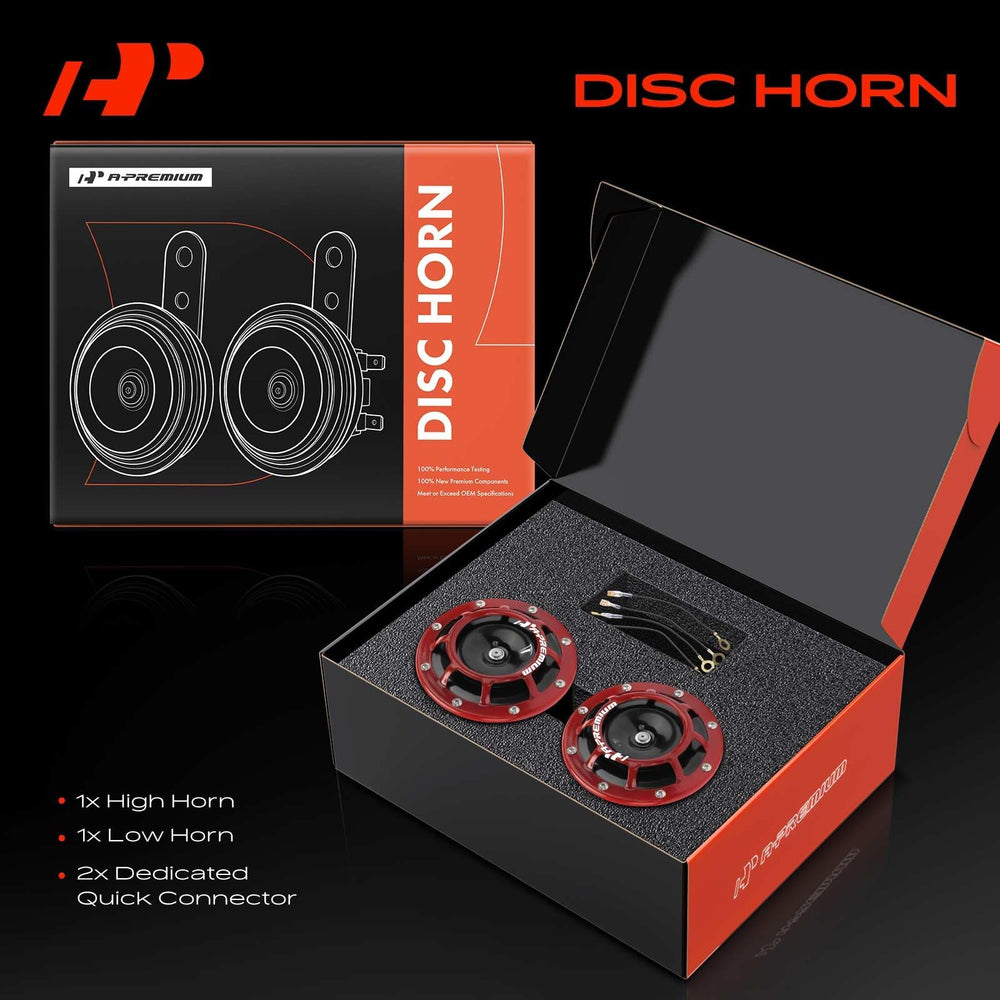 A-Premium disc horn waterproof body detail highlights corrosion resistance.