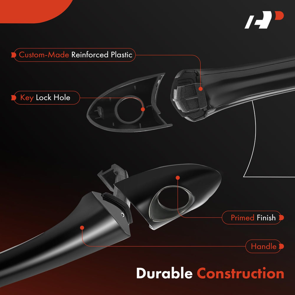 A-Premium door handle made of metal and plastic for durability