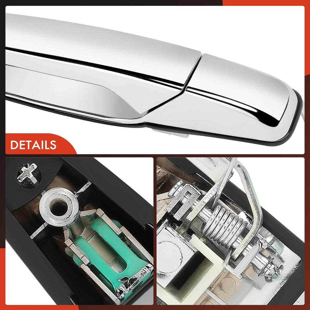 A-Premium door handle ready for installation with essential mounting points.