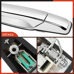 A-Premium door handle ready for installation with essential mounting points.