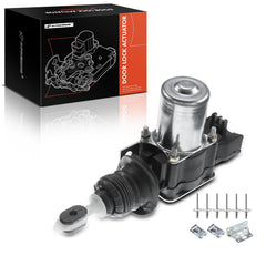 A-Premium door lock actuator front-left close-up shows precise GM fitment.