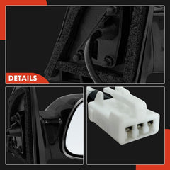 A-Premium driver-side mirror close-up shows solid construction and finish.