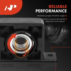 A-Premium driveshaft center support bearing carrier side view highlights precise fitment for smoother operation.