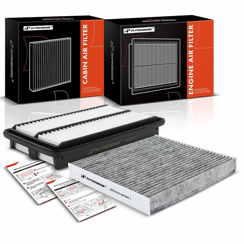 A-Premium engine air filter front view enhances engine airflow for Honda Pilot.