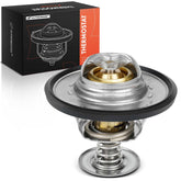 A-Premium engine coolant thermostat box shown for easy installation and replacement.