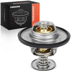 A-Premium engine coolant thermostat box shown for easy installation and replacement.