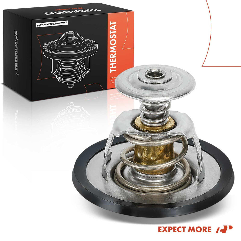 A-Premium thermostat installation view shows straightforward replacement on compatible vehicles.