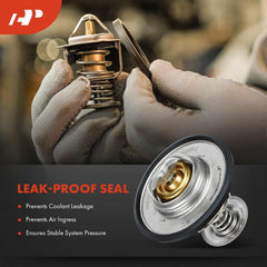 A-Premium thermostat with 91°C start-to-open rating for timely activation.