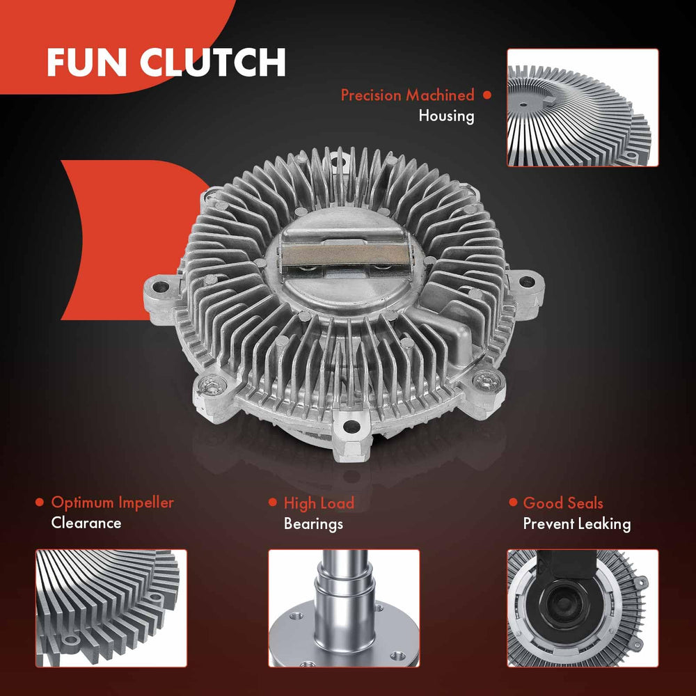 A-Premium packaging box for engine cooling fan clutch highlights model details