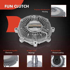 A-Premium packaging box for engine cooling fan clutch highlights model details