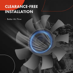 A-Premium engine fan blade packaging displayed with one-year warranty.