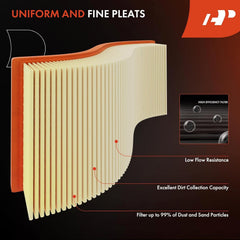 A-Premium engine filter precise fit ensures proper sealing and performance