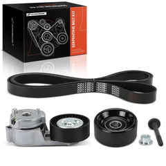 A-Premium engine serpentine belt drive kit front view for Jeep 4.0L engines