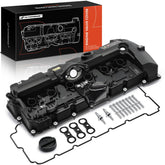 APremium engine valve cover on BMW 125i, reduces oil leaks and keeps the bay clean.