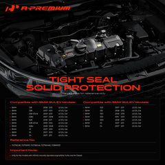 APremium engine valve cover on BMW 328i, precise fit restores breather performance.