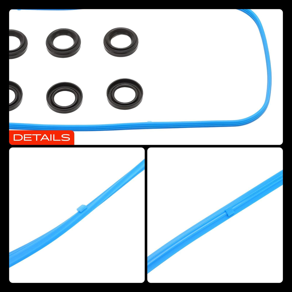 A-Premium valve cover gasket kit for Acura RDX left bank, helps prevent oil leaks.