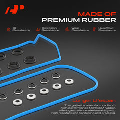 A-Premium valve cover gasket kit for Honda Crosstour left bank, helps prevent oil leaks.