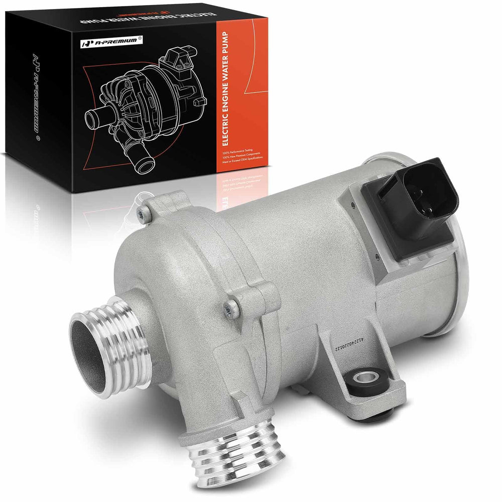 A-Premium BMW 2.0L 4-pin pump front view shows compact design for reliable cooling